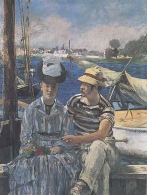 Edouard Manet Argenteuil (The Boating Party) (mk09) Norge oil painting art